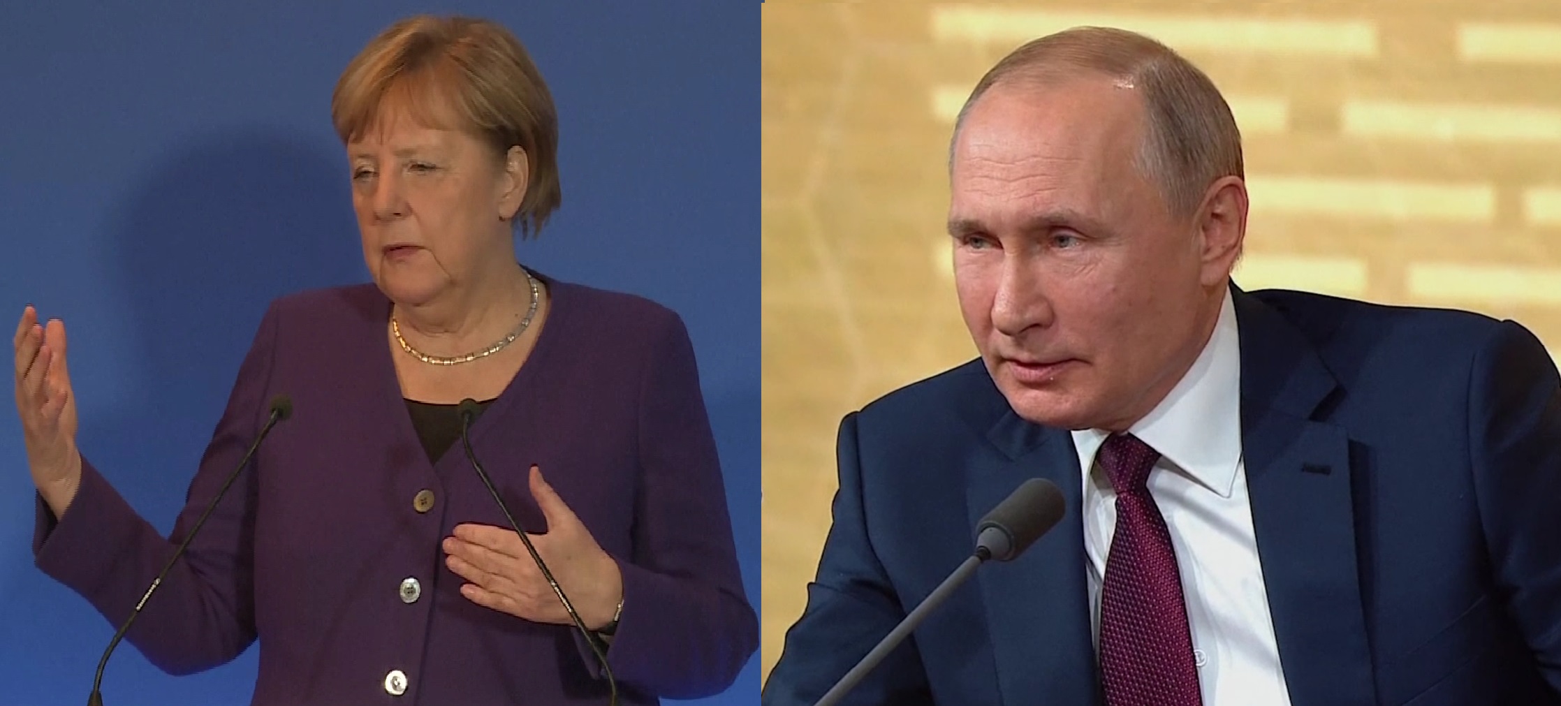 Putin û Mêrkel rewşa Rojhilata Navîn gotûbêj dikin